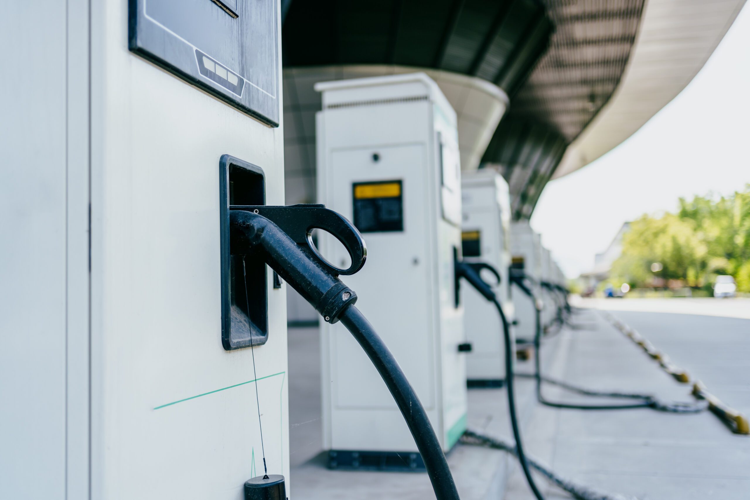 Newly updated EV charging stations installed by MDI Electrical, highlighting advanced technology and sustainable energy solutions.